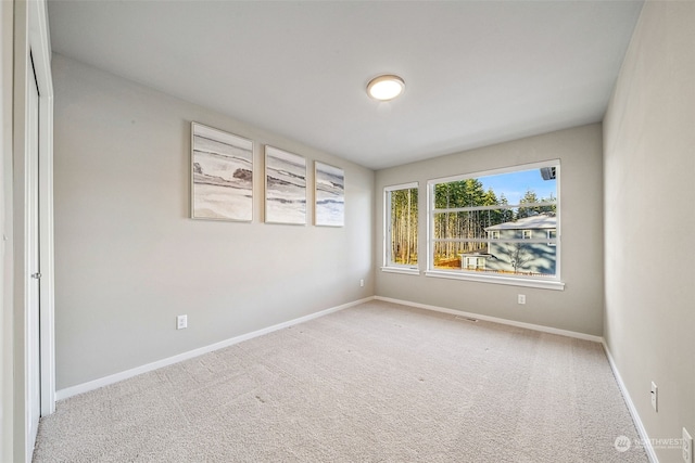 view of carpeted empty room