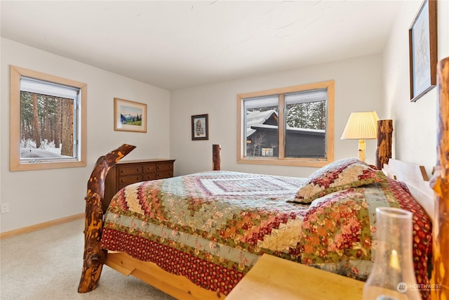 bedroom featuring carpet floors