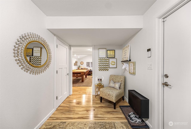 interior space featuring light hardwood / wood-style flooring