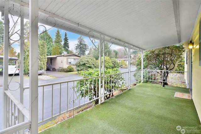 view of patio / terrace with covered porch