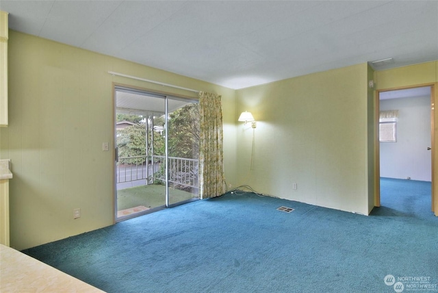 carpeted spare room featuring plenty of natural light