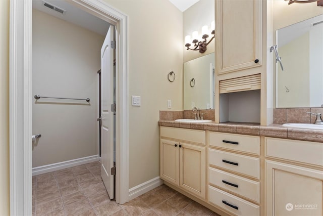 bathroom featuring vanity