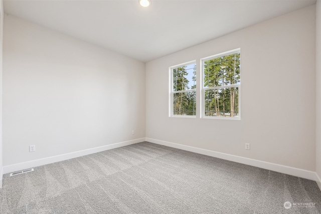 view of carpeted empty room