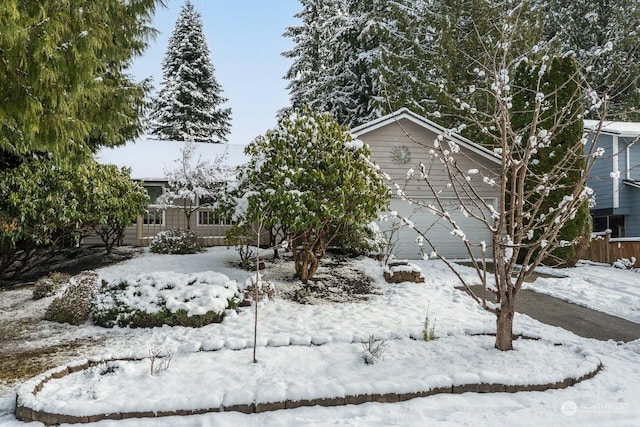 view of front of home