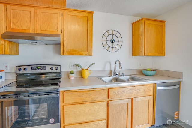 kitchen featuring sink and stainless steel appliances