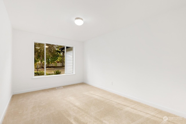 view of carpeted empty room