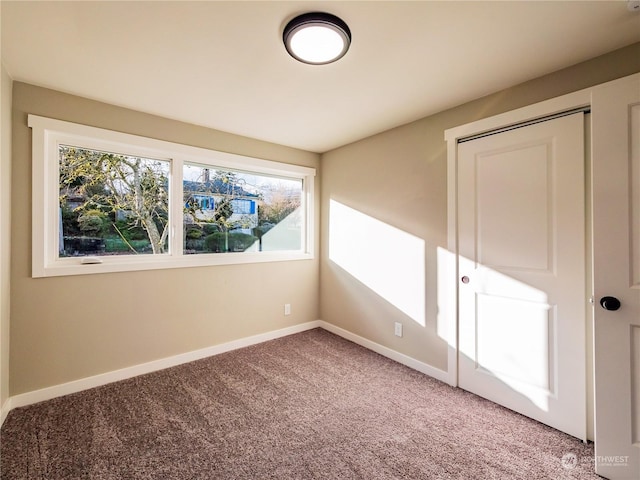 spare room featuring carpet flooring