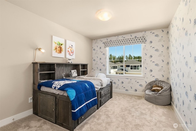 bedroom with carpet flooring