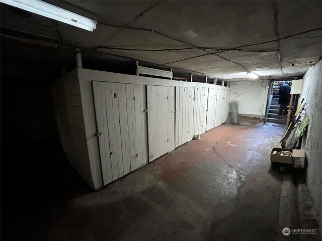 view of basement