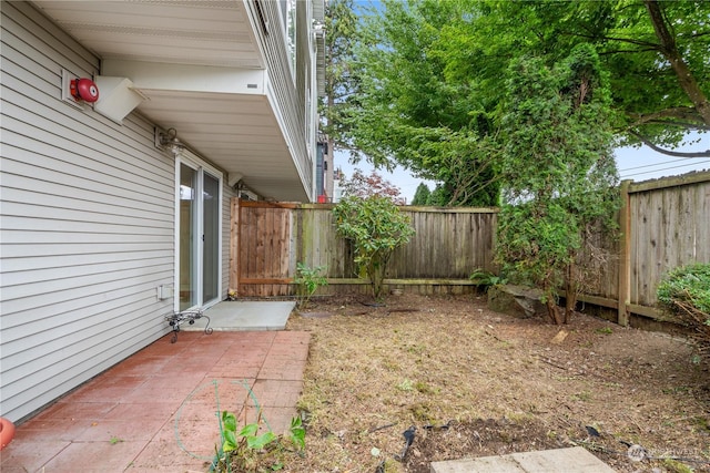 view of yard featuring a patio