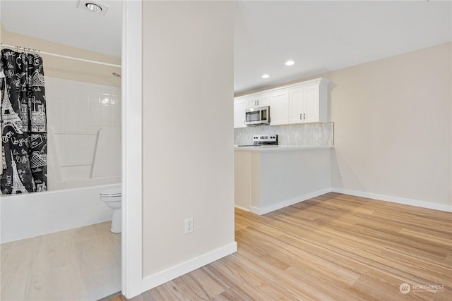 interior space featuring light hardwood / wood-style flooring