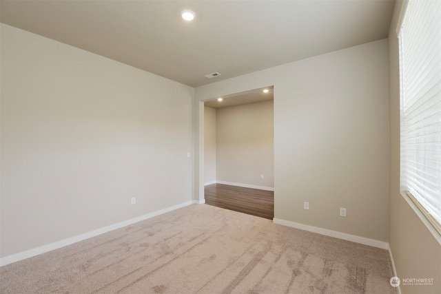 view of carpeted empty room