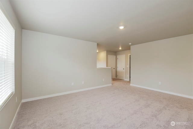 view of carpeted empty room