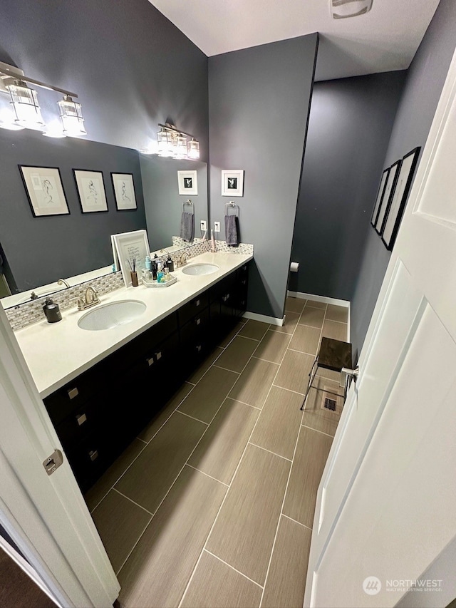 bathroom with vanity