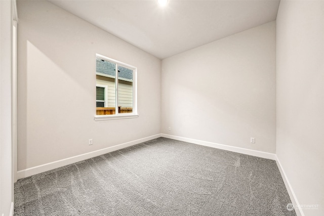 view of carpeted empty room