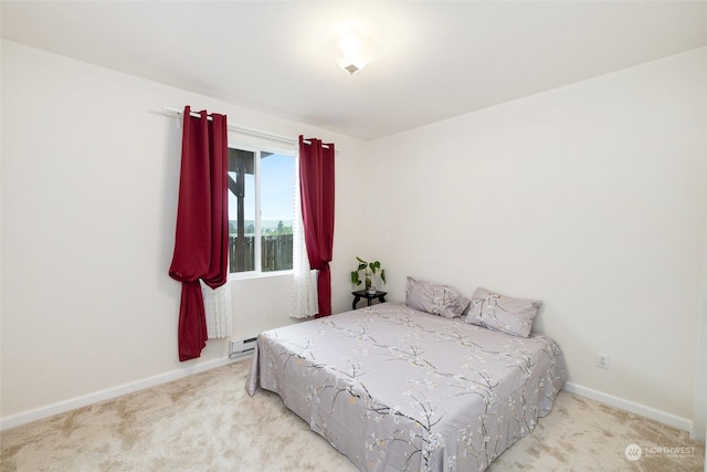 20411 90th Pl S, Kent, WA 98031 - bedroom with a baseboard radiator and light carpet