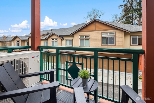 balcony with ac unit