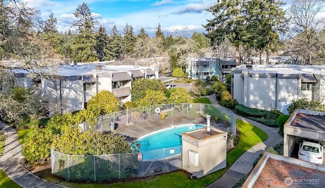 birds eye view of property