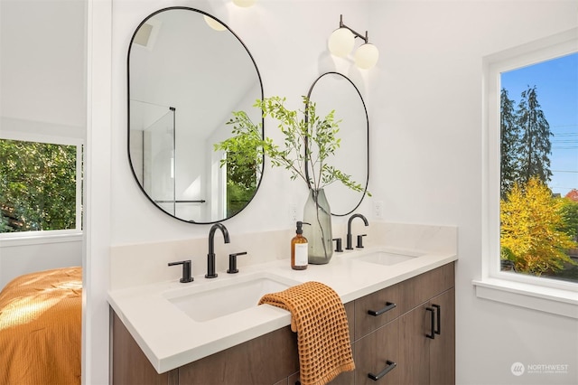 bathroom with vanity