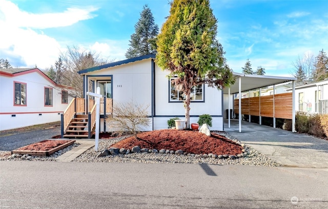 view of manufactured / mobile home