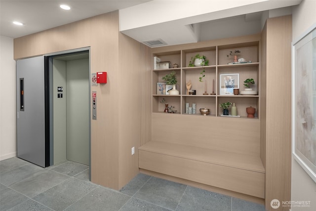 238 4th Ave Unit 100, Kirkland, WA 98033 - corridor with elevator and recessed lighting