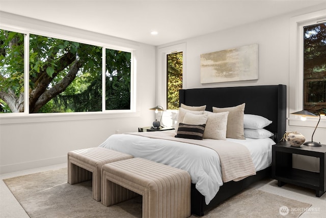 238 4th Ave Unit 100, Kirkland, WA 98033 - bedroom featuring baseboards and recessed lighting