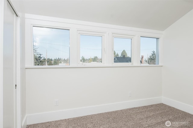 carpeted empty room with a healthy amount of sunlight