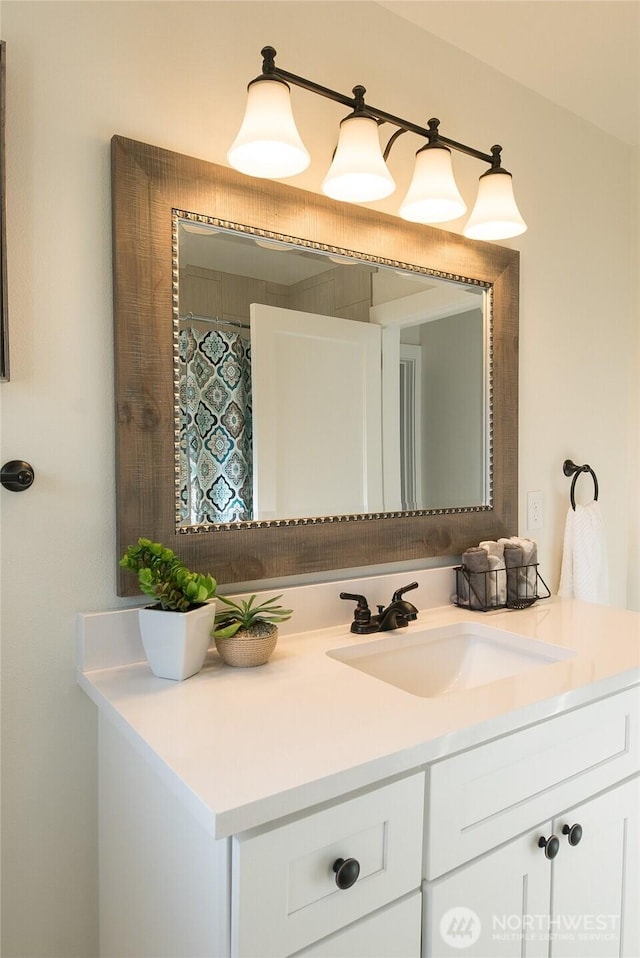 bathroom featuring vanity