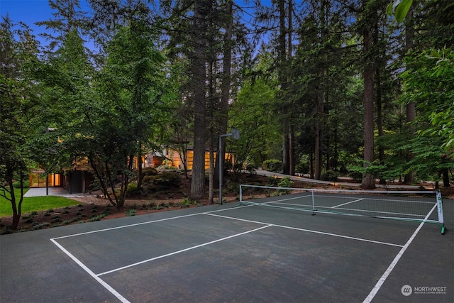 view of tennis court