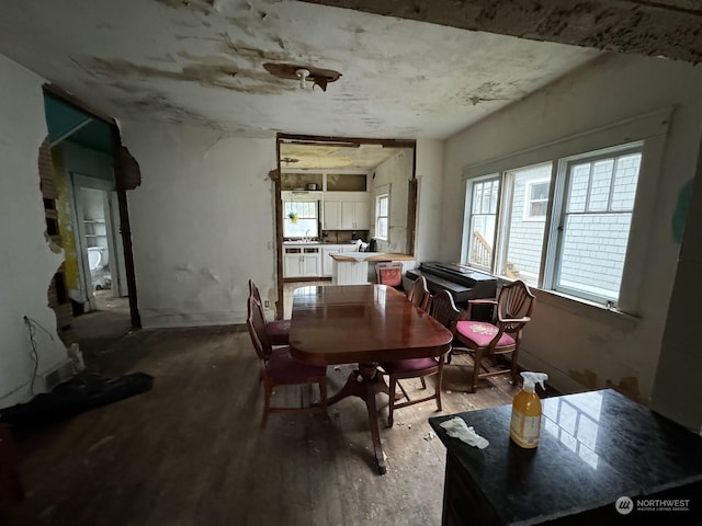 1223E 2nd St, Aberdeen, WA 98520 - dining area featuring wood finished floors
