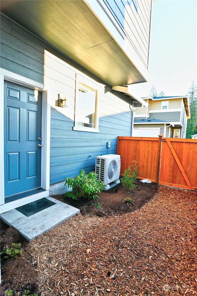 entrance to property with ac unit