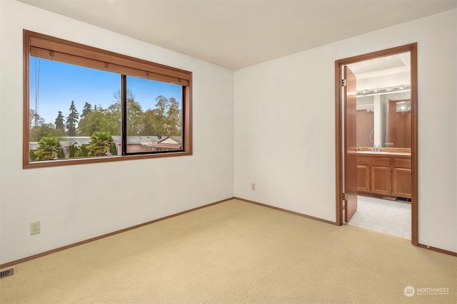 view of carpeted empty room