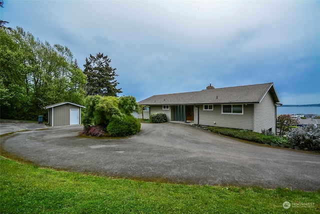 2296 Mariner Beach Dr, Oak Harbor, WA 98277 - ranch-style house with a shed