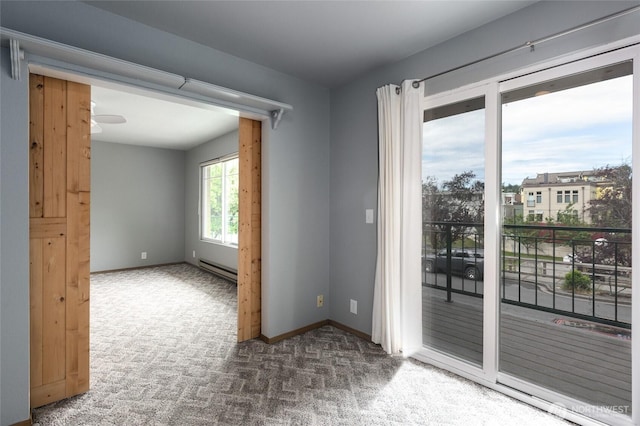 230 B St Unit 102, Friday Harbor, WA 98250 - carpeted spare room featuring baseboard heating and baseboards
