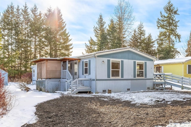 view of manufactured / mobile home