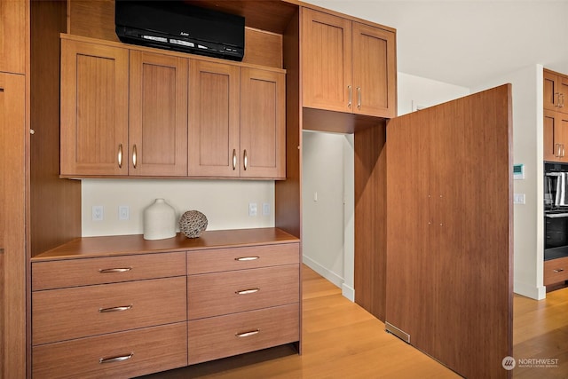 kitchen featuring light hardwood / wood-style floors