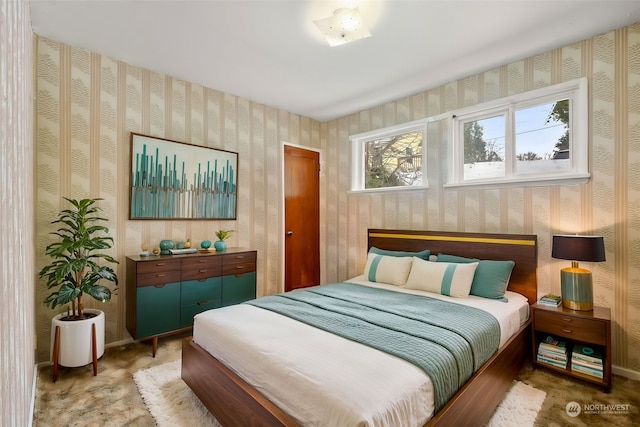 bedroom featuring carpet floors