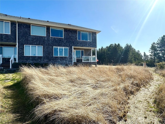 view of rear view of property