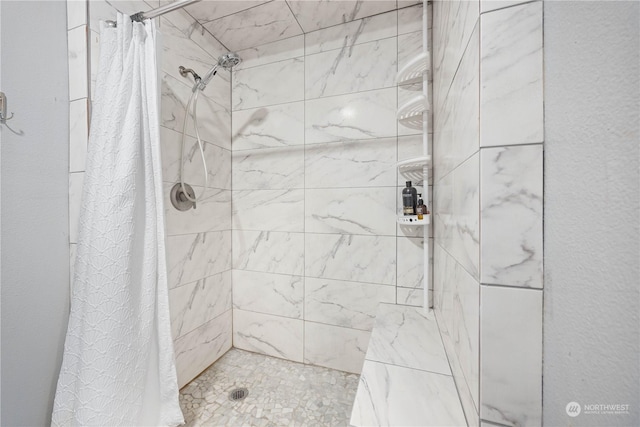 bathroom with walk in shower