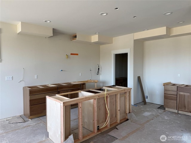 kitchen featuring recessed lighting