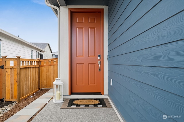 view of property entrance