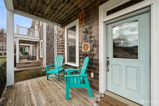 exterior space featuring covered porch