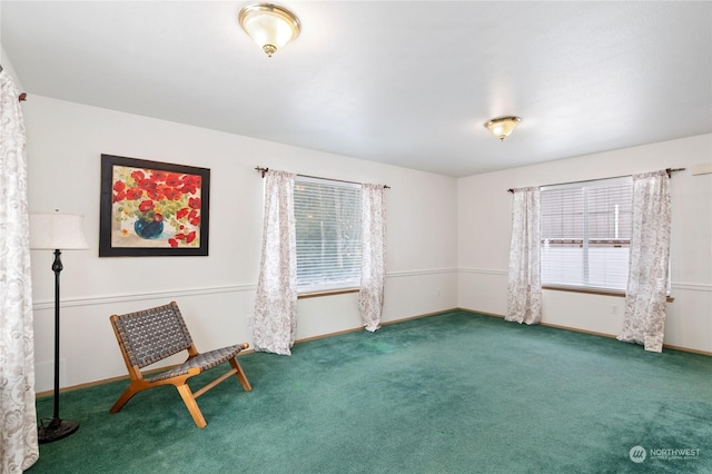 unfurnished room with carpet