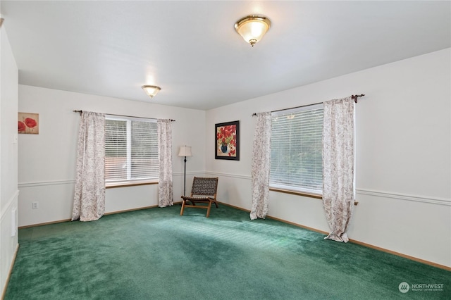 unfurnished room with carpet flooring