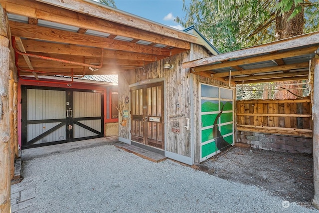 view of horse barn