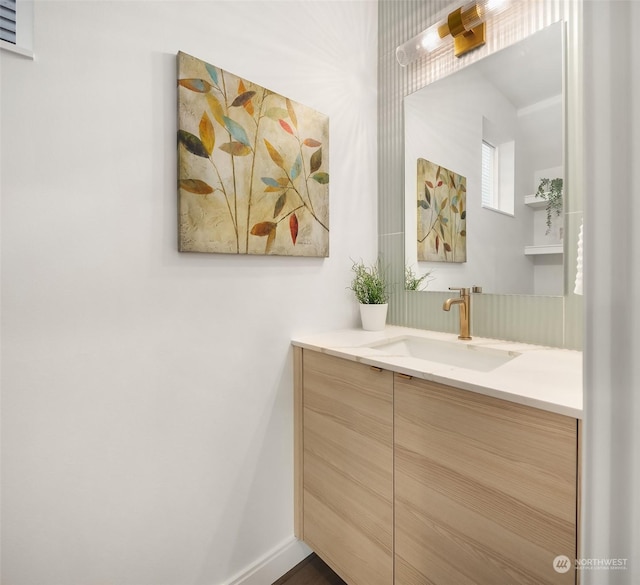 bathroom with vanity