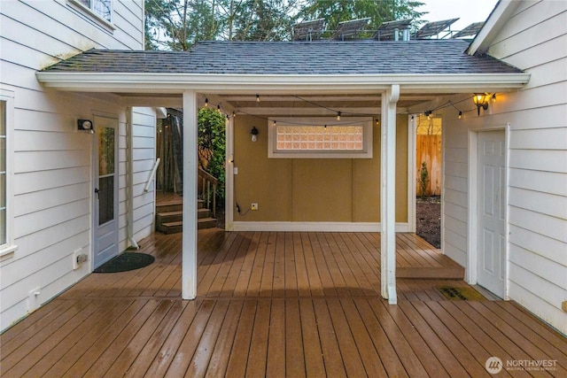 view of wooden terrace