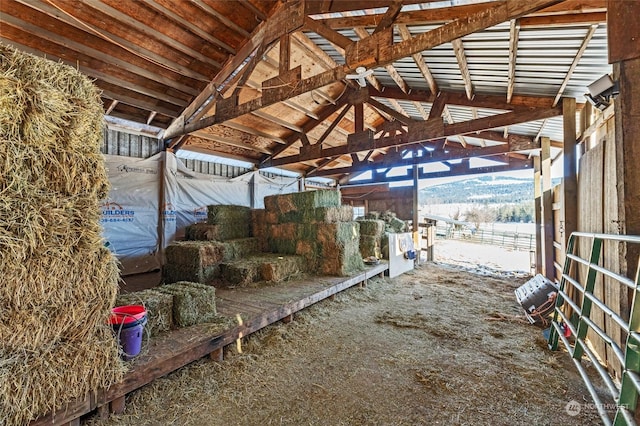 view of horse barn