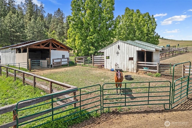 1427 N Chapin Rd, Evans, WA 99126 - horse barn featuring a view of rural / pastoral area