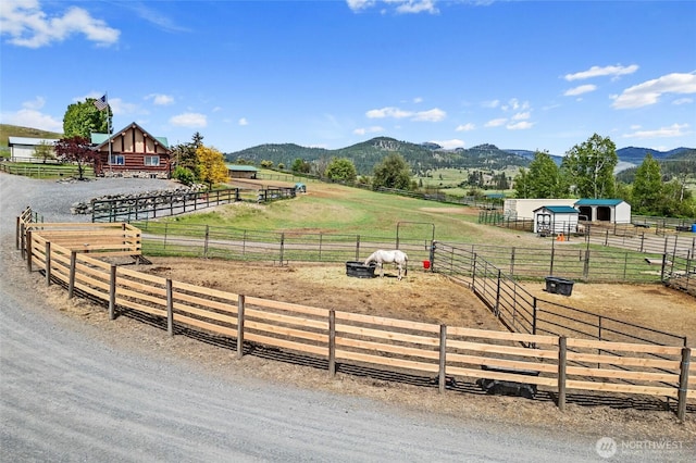 1427 N Chapin Rd, Evans, WA 99126 - exterior space with a view of rural / pastoral area and a mountain view